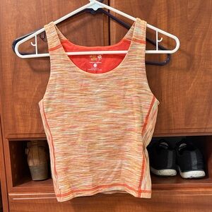 Mountain Hardwear orange Crop Tank Top